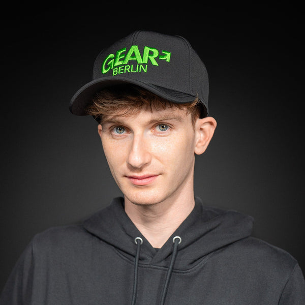 GEAR CRUISE CAP CURVED BLK/GRN SNAP