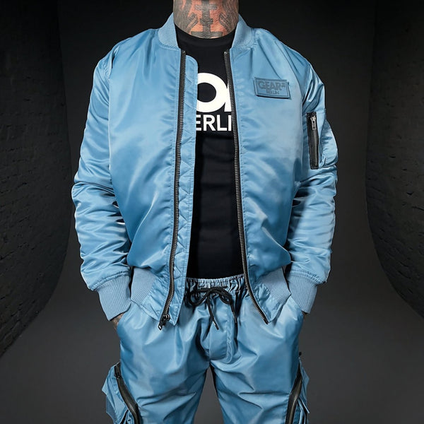 FLIGHT JACKET CAMDEN SKY BLUE NYLON