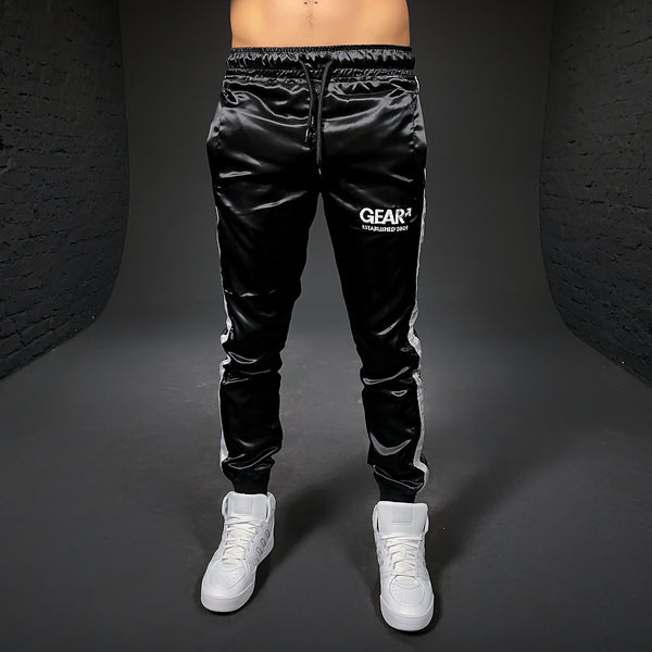 NYLON KINKSTER TRACK PANT BLK/WHT