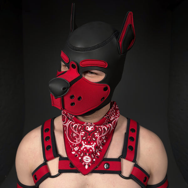 MR-S NEOPRENE K-9 HOOD RED