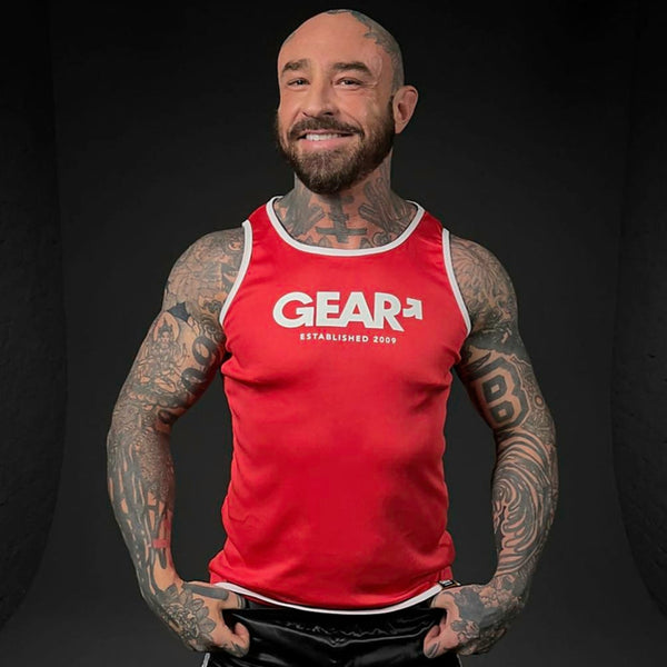 GEAR RUSH TANK RED/WHT