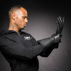 
            
                Load image into Gallery viewer, TG 650 LEATHER GAUNTLET GLOVES
            
        