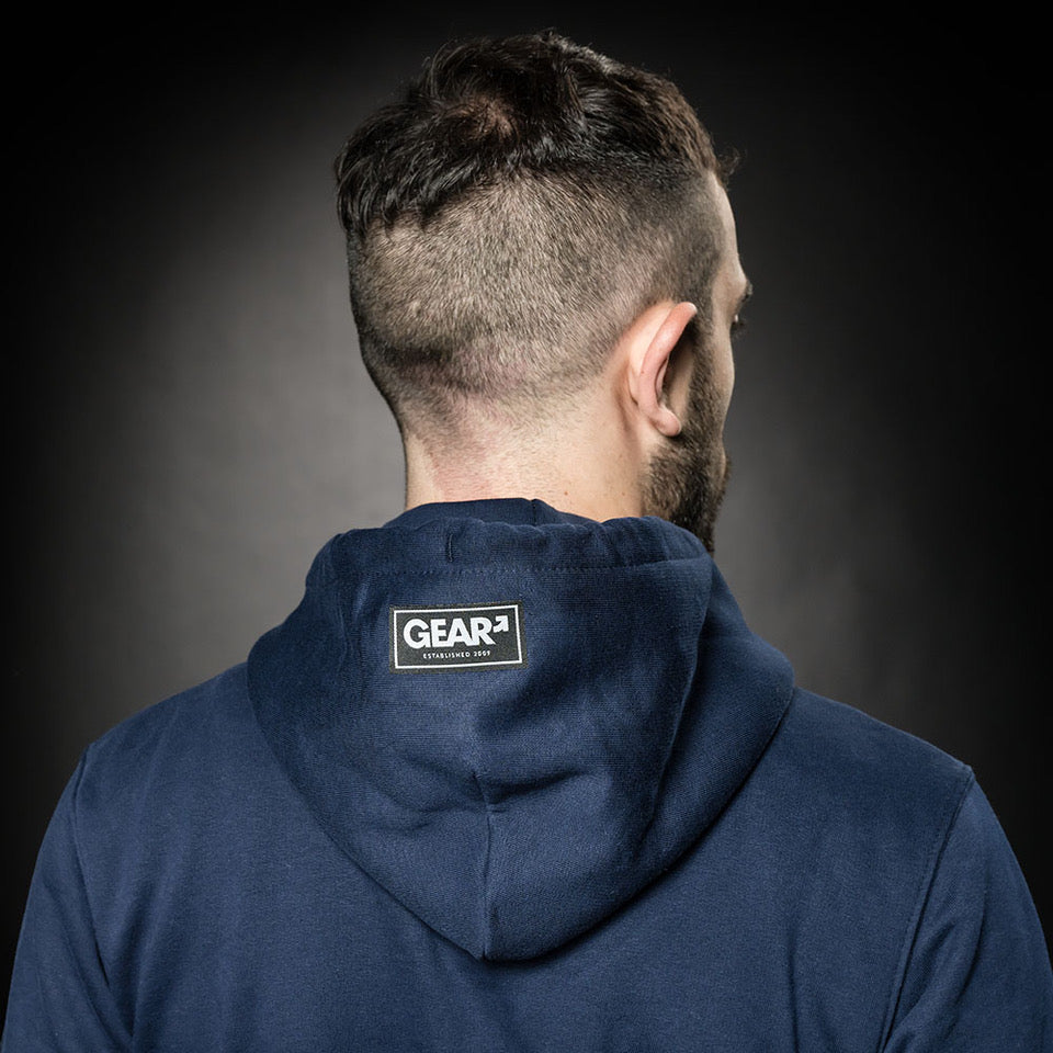 
            
                Load image into Gallery viewer, GEAR SQUADRON HOODIE NAVY WHT
            
        